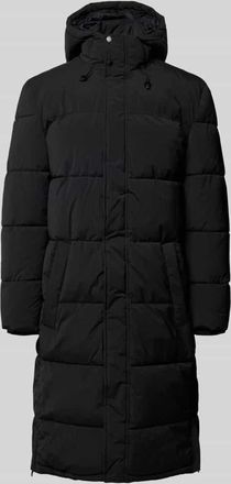 Christian Berg Steppjacke mit Kapuze und seitlichen Rei&szlig;verschl&uuml;ssen in Black, Gr&ouml;&szlig;e 3XL