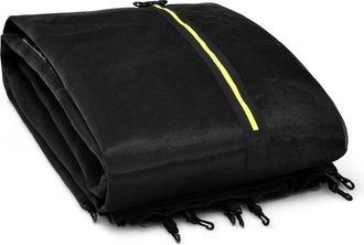 Costway Costway - Red De Seguridad 305 Cm Para Cama El&aacute;stica, Red Sustitutiva Para Estructura Redonda, Red Protectora En Pe Para Cama El&aacute;stica Dobles Cremalle