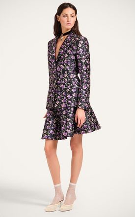 La DoubleJ 24/7 Jacket Bis in Honeysuckle Jacquard Black at Nordstrom, Size X-Small