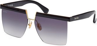 Max Mara MM0071 01A Womens Sunglasses Black Size 60
