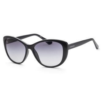 Calvin Klein Womens 57mm Black Sunglasses