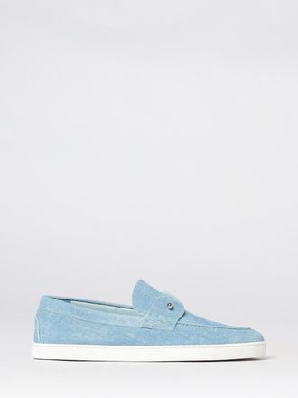 Christian Louboutin Mocassino Chambeliboat in denim di cotone
