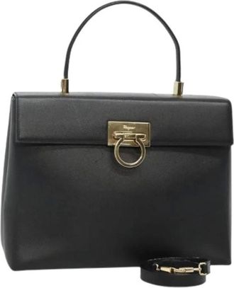 Ferragamo Pre-owned Handbags, female, Black, Size: ONE SIZE Pre-owned Handbag