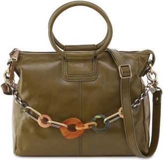 Hobo Medium Sheila Leather Satchel in Olive Veil at Nordstrom