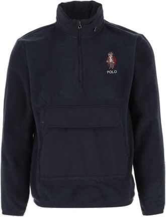 Polo Ralph Lauren High Collar Zip-Up Knit Pullover By Polo Ralph Lauren