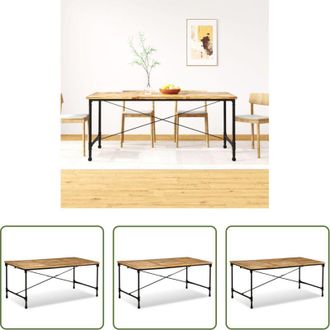 vidaXL Tavolo da pranzo vintage - Tavolo da Pranzo in Legno Massello di Mango 180 cm