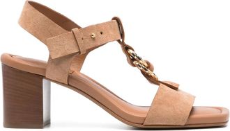 Ulla Johnson Sandali in pelle scamosciata 75mm - Marrone