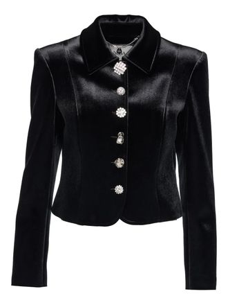 Nissa jewel-buttons jacket - Zwart