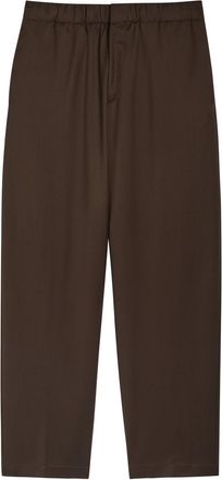 Lardini Tapered-leg Cotton Trousers - Brown - 52 (W36 / XL)