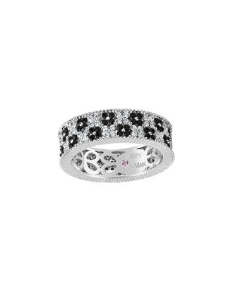 Suzy Levian Silver Cz Eternity Ring