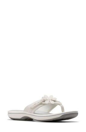Clarks Breeze Opal Flip Flop in White at Nordstrom Rack, Size 10