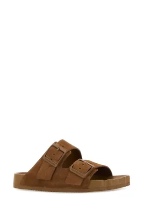 Balenciaga 761342wcga1 2200 Brown Slippers Flat Shoes