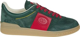 Valentino Garavani Upvillage Low Top Sneaker - Heren - Sneakers - Groen - 42 1/2 EU - Leer - Schoenen