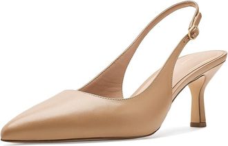 Cole Haan Hansell Sling Back Pumps High Womens Heels Tuscan Sand Leather : 10.5 B - Medium