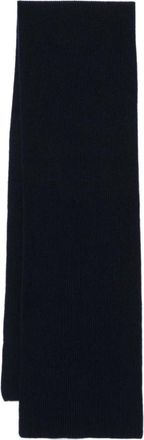 Sunspel Zwarte Cashmere Sjaal - Heren - Wintersjaals - Zwart - ONE Size - Kasjmier - Accessoires