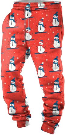 Generic Christmas Mens Joggers Tracksuit Bottoms Mens Sports Trousers Running for Men Pants Cosy Breathable Mens Joggers Casual Trousers Elasticated Waist Men