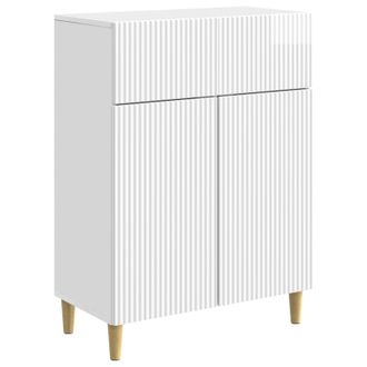 vidaXL Aparador Brillante 66 X 34,5 X 90 Cm Madera De Ingenier&iacute;a Vidaxl
