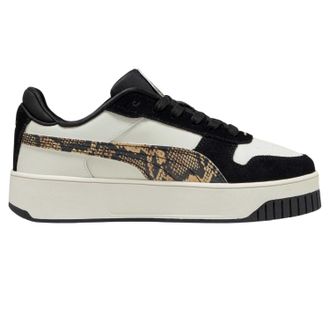 Puma Dames/Dames Carina Street Slangenleren Trainers (Grijs/Zwart)