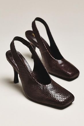 Maeve Square-Toe Slingback Pumps