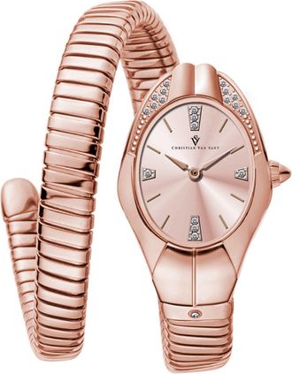 Christian Van Sant Womens Naga Rose Gold Dial Watch