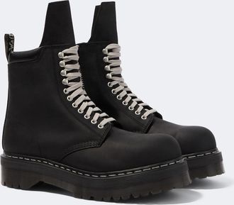 Rick Owens x Dr. Martens Quad leather platform ankle boots