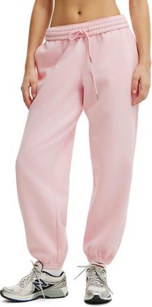 Cotton On Womens Active Plush Boyfriend Jogger in Cherry Dream at Nordstrom, Size Xx-Small