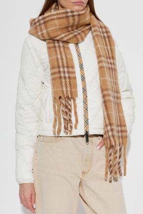 Burberry Wool Scarf, Unisex, Brown