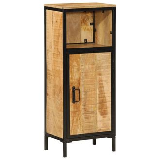 vidaXL Vidaxl - Mueble De Ba&ntilde;o Madera Maciza De Mango Y Hierro 40x27x90 Cm