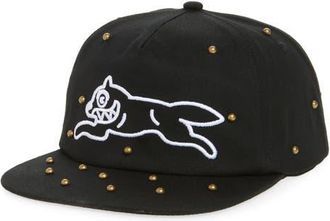 Icecream Stack City Studded Embroidered Coton Twill Baseball Cap in Black at Nordstrom