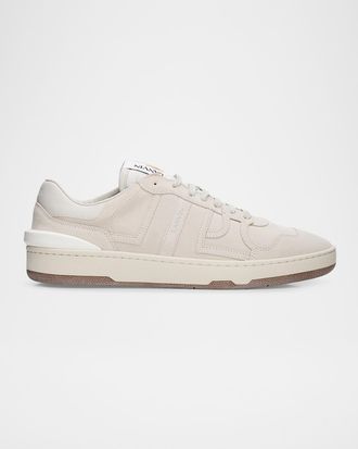 Lanvin Men & apos;s Clay Leather and Mesh Low-Top Sneakers