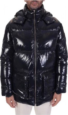 Karl Lagerfeld Opblaasbare Jas met Afneembare Capuchon - Heren - Winterjassen - Blauw - 2XL - Jassen