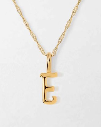 Edge of Ember Solid Gold Initial Necklace at Nordstrom, Size 17