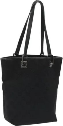 Gucci Pre-owned Canvas gucci-bags - Dames - Vintage Shopper - Zwart - ONE Size - Leer - Vintage