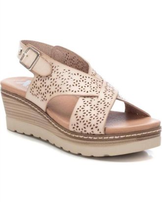 Xti Womens Wedge Sandals In Beige