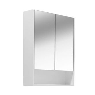 Puma Naturel Lucca Armario De Ba&ntilde;o Montado 60x75 Cm, Laminado, 4 Estantes, Espejo Blanco (lucca60cabw)