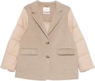 Vicolo padded-sleeve blazer - Toni neutri
