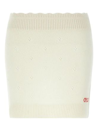 Chlo&eacute; Wool And Cashmere Knitted Mini Skirt
