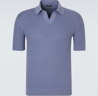 Ermenegildo Zegna Knitted cotton polo shirt