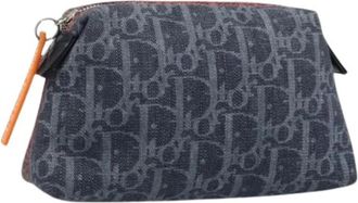Dior Pre-owned Clutches, female, Blue, Size: ONE SIZE Pre-owned Vintage Pouch