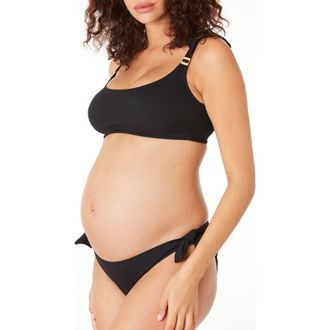 Cache Coeur Maternity bikini Porto Vecchio in Black at Nordstrom, Size X-Large