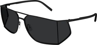 Saint Laurent Black Rectangular Mens Sunglasses SL 750 001 69