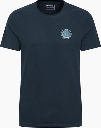 Mountain Warehouse Mens Mountain Warehouse Mens St Andrews Tree Ring Organic T-Shirt - Navy - Size: 36