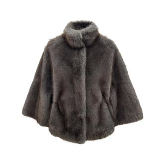 VALENTINI 1972 ECO Zibellino - female - VALENTINI 1972 - Faux Fur & Shearling Jackets - Brown - 2XS - Jackets