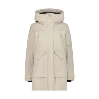 F.lli Campagnolo Cmp, Fitness, Dames, Beige, XS, Leer, 36K2356 Parka Fix Hood