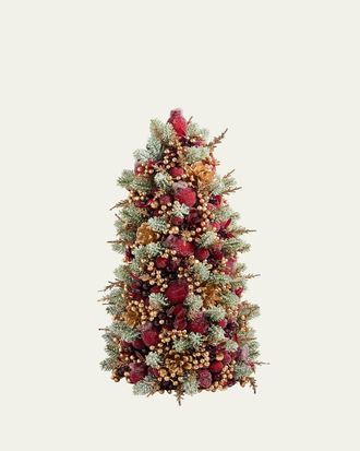 Salzburg Creations 18 Glittering Garnet Tree Christmas Decoration
