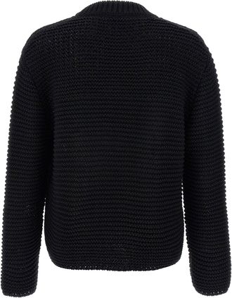 Alexander McQueen Logo-Intarsia Knit Sweater - Black