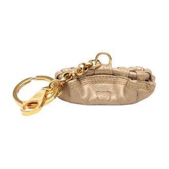 Loewe Pre-owned Leren Bedel Sleutelhanger - Dames - Pre-owned - Geel - Maat: ONE Size Leer