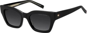 Tommy Hilfiger Cat-eye Zonnebril - Dames - Zonnebrillen - Zwart - 51 MM - Accessoires