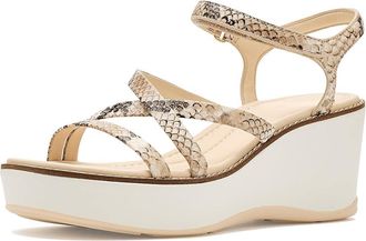 Cole Haan Grand Ambition Azzura Strappy Sndl Womens Sandals Mojave Snake Print Leather/Powder : 10.5 B - Medium, Leather/Textile