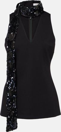 Dorothee Schumacher Emotional Essence sequined scarf top